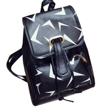 Backpack School Bags For Teenagers PU Leather Korean Laptop Travel Satchel Print Rucksack Bolsa Feminina CF
