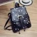 Backpack School Bags For Teenagers PU Leather Korean Laptop Travel Satchel Print Rucksack Bolsa Feminina CF