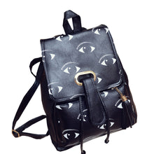 Backpack School Bags For Teenagers PU Leather Korean Laptop Travel Satchel Print Rucksack Bolsa Feminina CF