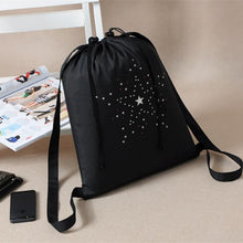 Backpack Women Drawstring Shoe Bag Star Pattern Schoolbag Storage Backpacks bolsa feminina CF