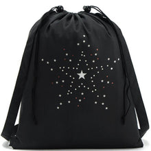 Backpack Women Drawstring Shoe Bag Star Pattern Schoolbag Storage Backpacks bolsa feminina CF