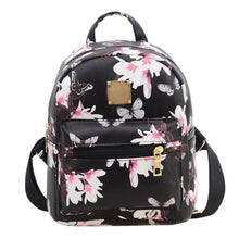 Backpack Women School Bags For Teenagers Floral Printing PU Leather Bag bolsa feminina CF