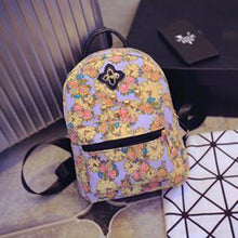 Backpack Women Korean style Backpacks For Teenage Girls Flowers Printting Canvas Bag Bolsa Feminina CF