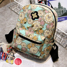 Backpack Women Korean style Backpacks For Teenage Girls Flowers Printting Canvas Bag Bolsa Feminina CF
