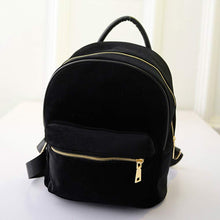 Backpack Women School Bags For Teenagers Gold Velvet Small Rucksack Book Shoulder Bag bolsa feminina CF
