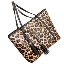 Bags Handbags Women Famous Tassel Leopard Shoulder Wallet Purse PU Leather Messenger Bag bolsos femenina CF