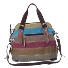 Bags Handbags Women Famous s Canvas Striped Shoulder Satchel Crossbody Tote Handbag bolsos femenina CF