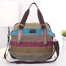 Bags Handbags Women Famous s Canvas Striped Shoulder Satchel Crossbody Tote Handbag bolsos femenina CF
