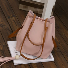 Bags Handbags Women Famous s PU Leather Tassels Shoulder Bucket Bag With Clutch bolsos femenina CF