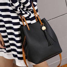 Bags Handbags Women Famous s PU Leather Tassels Shoulder Bucket Bag With Clutch bolsos femenina CF