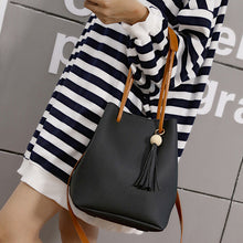 Bags Handbags Women Famous s PU Leather Tassels Shoulder Bucket Bag With Clutch bolsos femenina CF