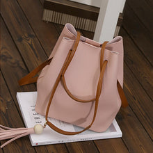 Bags Handbags Women Famous s PU Leather Tassels Shoulder Bucket Bag With Clutch bolsos femenina CF