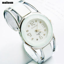 Bangle Watches Women Rhinestone Crystal Quartz Analog Dress Clock Relogio Feminino Bracelet Wrist Watch Gift CF