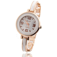 Bracelet Watches Women Rose Gold Plated Ceramic Dress Clock Quartz Analog Watch Relogio Feminino CF