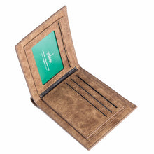 Brown Men's Leather Wallet ID Credit Card Holder Money Purse Clutch Pockets Carteira Masculina CF