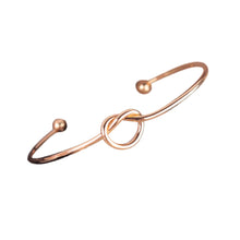 Chic Bracelet Gold Silver Simple Knot Bangle Cuff Opening Copper Casting Jewelry Bangles Bracelets CF
