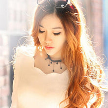 Choker Women's Necklace Black Lace Collar Chokers Statement Bib Pendant Charm Necklaces Gift Jewelry CF