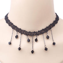 Choker Women's Necklace Black Lace Collar Chokers Statement Bib Pendant Charm Necklaces Gift Jewelry CF