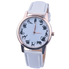 Classic Quartz Watch Women Watches Casual Cat Print Watch Relogio Feminino Clock Women 8 Colors CF