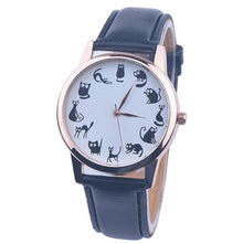 Classic Quartz Watch Women Watches Casual Cat Print Watch Relogio Feminino Clock Women 8 Colors CF