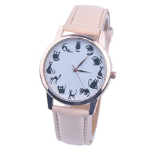 Classic Quartz Watch Women Watches Casual Cat Print Watch Relogio Feminino Clock Women 8 Colors CF