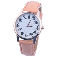 Classic Quartz Watch Women Watches Casual Cat Print Watch Relogio Feminino Clock Women 8 Colors CF
