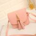 Crossbody Bag Women Tassel Handbag PU Leather Shoulder Bags Tote Ladies Purse Bolsos Femenina CF