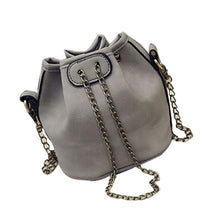 Crossbody Bags Bucket Women Soft PU Leather Chain Handbag Messenger Bag Bolsos Femenina CF