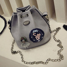 Crossbody Bags Bucket Women Soft PU Leather Chain Handbag Messenger Bag Bolsos Femenina CF