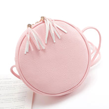 Crossbody Bags Handbags Women Famous s Girl Round PU Leather Tassel Shoulder Bag Bolsos Femenina CF