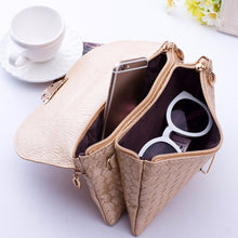 Crossbody Messenger Bags Handbags Women Famous s Weave Pattern Wallet PU Leather Bolsos Femenina CF