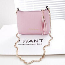 Crossbody Messenger Bags Handbags Women Tassel PU Leather Mini Shell Candy Chain Bolsos Femenina CF