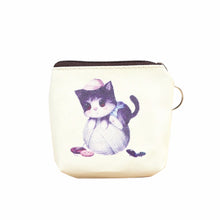Cute Cat Women Bag Coin Purse Wallet Girl PU Leather Zipper Purses Key Card Bags Lady Wallets Bolsa Feminina CF