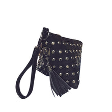 Designer Handbags Triangle rivets coin tassel Clutch Small feast purse woman Bag bolsos femenina CF