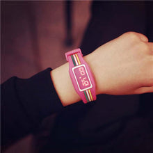 Digital Watches Mens Womens Striking Silicone Red LED Bracelet Dress Wrist Watch Relogio CF