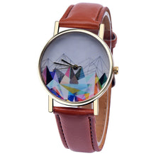 Dress Watch Women PU Leather Band Elegant Clock Analog Quartz Dress Wrist Watch Relogio Feminino CF