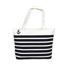 Canvas Bags Black Anchor Pattern Shopping Shoulder Bags Women Handbag Casual Beach Bolsa for Girls CF