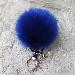 Faux Rabbit Fur Ball Keychain Bag Plush Car Key Ring Car Charm Keychain Pendant Gift for girl CF