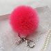 Faux Rabbit Fur Ball Keychain Bag Plush Car Key Ring Car Charm Keychain Pendant Gift for girl CF