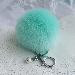 Faux Rabbit Fur Ball Keychain Bag Plush Car Key Ring Car Charm Keychain Pendant Gift for girl CF