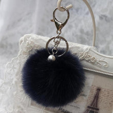 Faux Rabbit Fur Ball Keychain Bag Plush Car Key Ring Car Charm Keychain Pendant Gift for girl CF