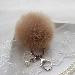 Faux Rabbit Fur Ball Keychain Bag Plush Car Key Ring Car Charm Keychain Pendant Gift for girl CF