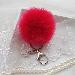 Faux Rabbit Fur Ball Keychain Bag Plush Car Key Ring Car Charm Keychain Pendant Gift for girl CF