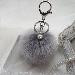 Faux Rabbit Fur Ball Keychain Bag Plush Car Key Ring Car Charm Keychain Pendant Gift for girl CF