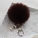 Faux Rabbit Fur Ball Keychain Bag Plush Car Key Ring Car Charm Keychain Pendant Gift for girl CF