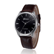 Geneva Men Watches Top Luxury Military Army Retro Design PU Leather Band Analog Watch Relogio Masculino CF