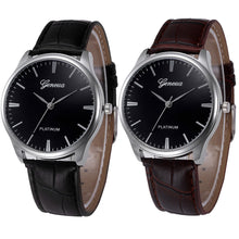 Geneva Men Watches Top Luxury Military Army Retro Design PU Leather Band Analog Watch Relogio Masculino CF