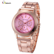 Geneva Watch Women Relogio Feminino Stainless Steel Band Quartz Wrist Dress Clock Famous Gift CF