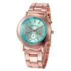 Geneva Watch Women Relogio Feminino Stainless Steel Band Quartz Wrist Dress Clock Famous Gift CF
