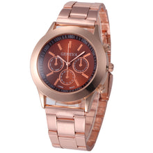 Geneva Watch Women Relogio Feminino Stainless Steel Band Quartz Wrist Dress Clock Famous Gift CF